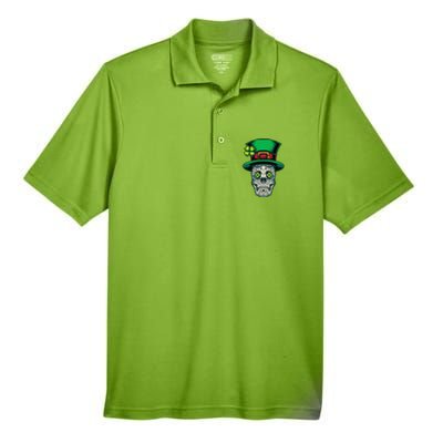 Irish Leprechaun Hat Calavera Cinco De Mayo Men's Origin Performance Pique Polo