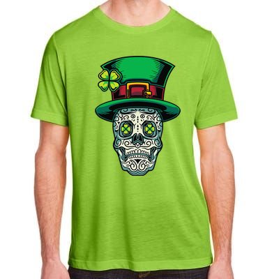 Irish Leprechaun Hat Calavera Cinco De Mayo Adult ChromaSoft Performance T-Shirt