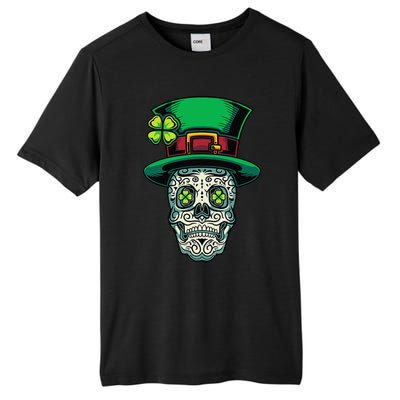 Irish Leprechaun Hat Calavera Cinco De Mayo Tall Fusion ChromaSoft Performance T-Shirt