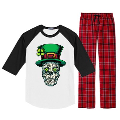 Irish Leprechaun Hat Calavera Cinco De Mayo Raglan Sleeve Pajama Set