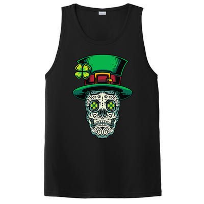 Irish Leprechaun Hat Calavera Cinco De Mayo PosiCharge Competitor Tank