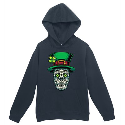 Irish Leprechaun Hat Calavera Cinco De Mayo Urban Pullover Hoodie