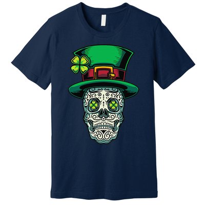 Irish Leprechaun Hat Calavera Cinco De Mayo Premium T-Shirt