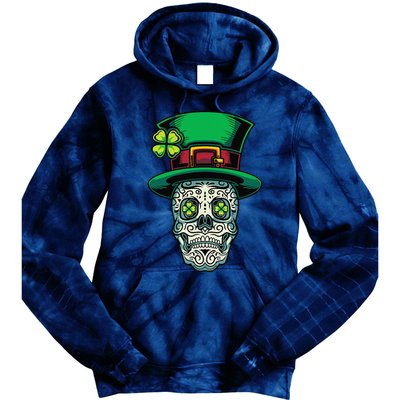 Irish Leprechaun Hat Calavera Cinco De Mayo Tie Dye Hoodie