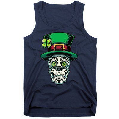 Irish Leprechaun Hat Calavera Cinco De Mayo Tank Top