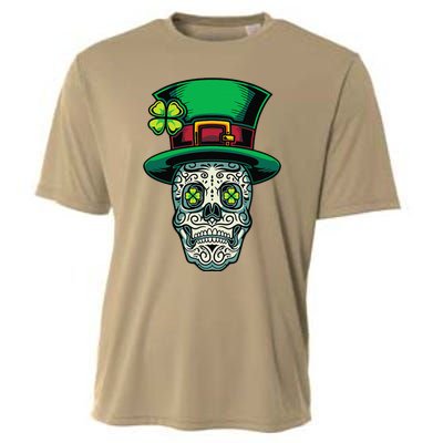 Irish Leprechaun Hat Calavera Cinco De Mayo Cooling Performance Crew T-Shirt