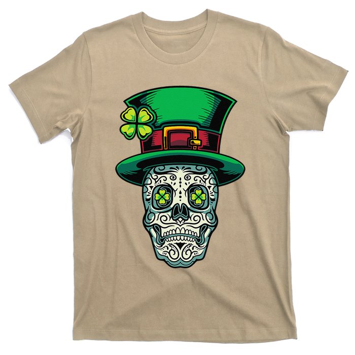 Irish Leprechaun Hat Calavera Cinco De Mayo T-Shirt