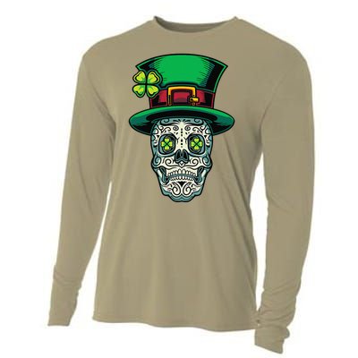 Irish Leprechaun Hat Calavera Cinco De Mayo Cooling Performance Long Sleeve Crew