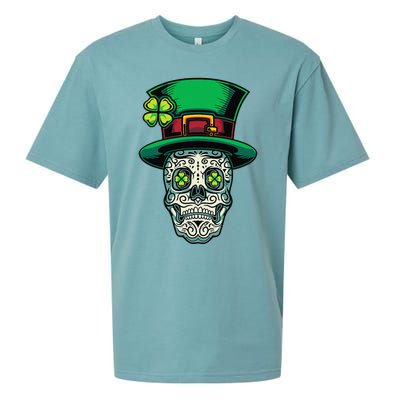 Irish Leprechaun Hat Calavera Cinco De Mayo Sueded Cloud Jersey T-Shirt