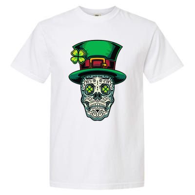 Irish Leprechaun Hat Calavera Cinco De Mayo Garment-Dyed Heavyweight T-Shirt