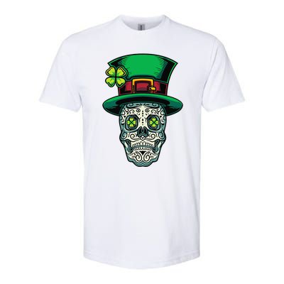 Irish Leprechaun Hat Calavera Cinco De Mayo Softstyle CVC T-Shirt