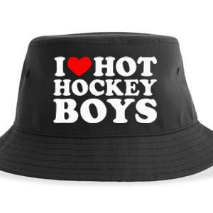 I Love Hot Hockey B.O.Y.S Sustainable Bucket Hat