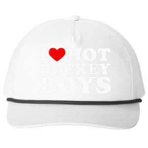 I Love Hot Hockey B.O.Y.S Snapback Five-Panel Rope Hat