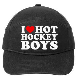 I Love Hot Hockey B.O.Y.S 7-Panel Snapback Hat