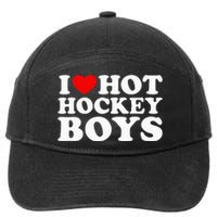 I Love Hot Hockey B.O.Y.S 7-Panel Snapback Hat