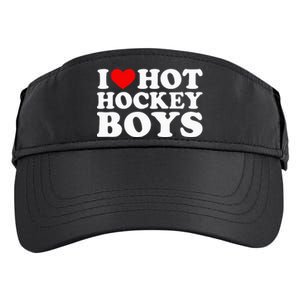 I Love Hot Hockey B.O.Y.S Adult Drive Performance Visor