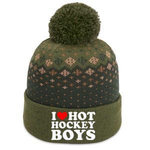 I Love Hot Hockey B.O.Y.S The Baniff Cuffed Pom Beanie