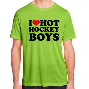 I Love Hot Hockey I Heart Hot Hockey Adult ChromaSoft Performance T-Shirt