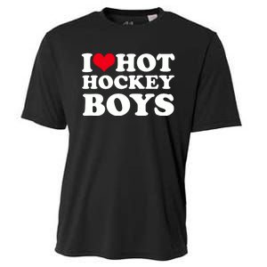 I Love Hot Hockey I Heart Hot Hockey Cooling Performance Crew T-Shirt