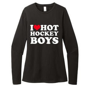 I Love Hot Hockey I Heart Hot Hockey Womens CVC Long Sleeve Shirt