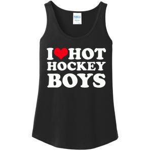 I Love Hot Hockey I Heart Hot Hockey Ladies Essential Tank