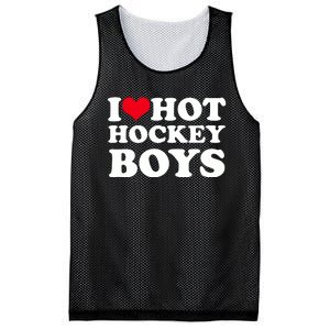 I Love Hot Hockey I Heart Hot Hockey Mesh Reversible Basketball Jersey Tank