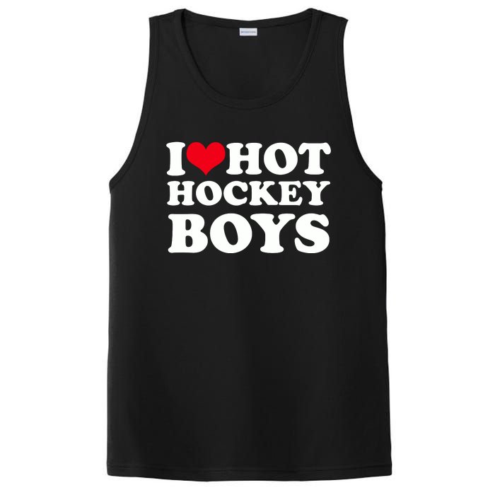 I Love Hot Hockey I Heart Hot Hockey PosiCharge Competitor Tank