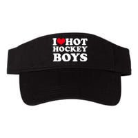 I Love Hot Hockey I Heart Hot Hockey Valucap Bio-Washed Visor