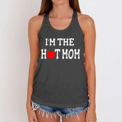 I Love Hot Moms I'm the Hot Mom Women's Knotted Racerback Tank