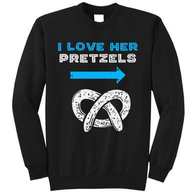 I Love Her Pretzels Matching Couple Oktoberfest Boyfriend Sweatshirt