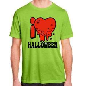 I Love Halloween Creepy Heart Adult ChromaSoft Performance T-Shirt