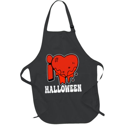 I Love Halloween Creepy Heart Apron