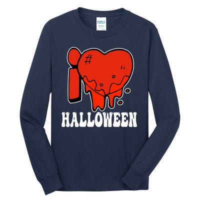 I Love Halloween Creepy Heart Tall Long Sleeve T-Shirt