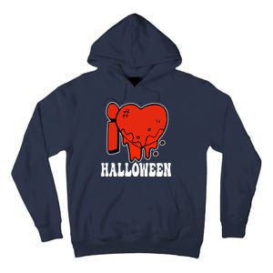 I Love Halloween Creepy Heart Tall Hoodie