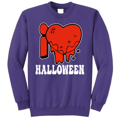 I Love Halloween Creepy Heart Sweatshirt