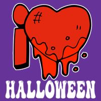 I Love Halloween Creepy Heart Toddler T-Shirt