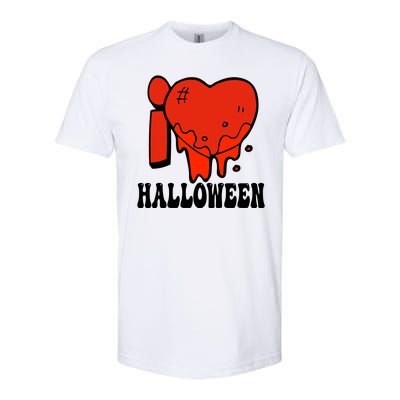 I Love Halloween Creepy Heart Softstyle® CVC T-Shirt