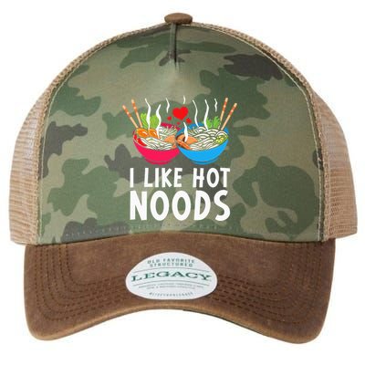 I Like Hot Noods Funny Ramen Noodles Legacy Tie Dye Trucker Hat