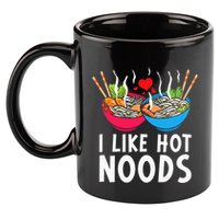 I Like Hot Noods Funny Ramen Noodles 11oz C Handle Ceramic Mug