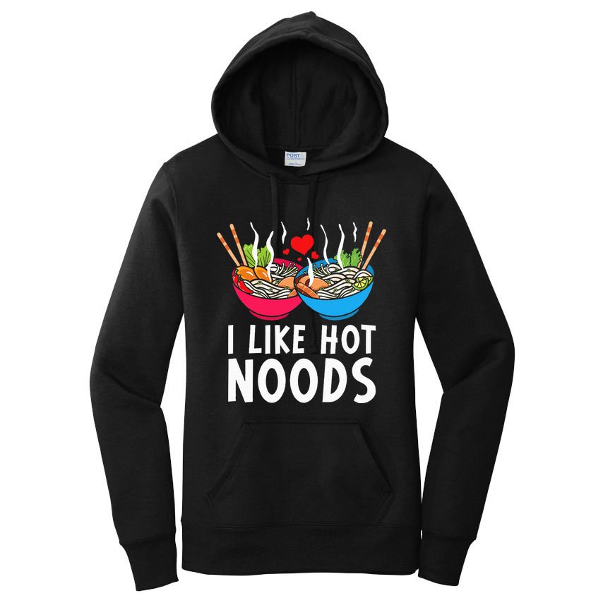 I Like Hot Noods Funny Ramen Noodles Women's Pullover Hoodie