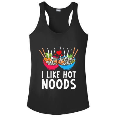 I Like Hot Noods Funny Ramen Noodles Ladies PosiCharge Competitor Racerback Tank