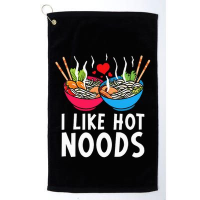 I Like Hot Noods Funny Ramen Noodles Golf Towel