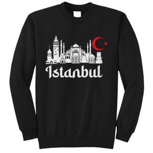 Istanbul Landmark Hagia Sophia Silhouette Turkey Muslim Flag Sweatshirt