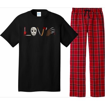 I Love Horror Movies Scary Movie Pajama Set