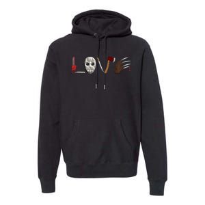 I Love Horror Movies Scary Movie Premium Hoodie