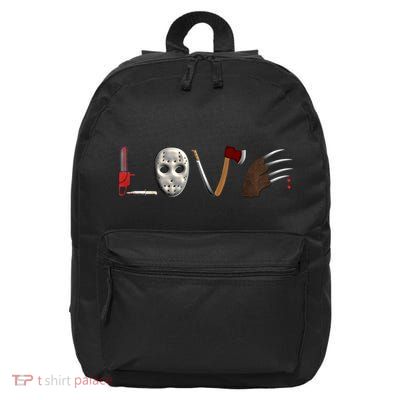 I Love Horror Movies Scary Movie 16 in Basic Backpack