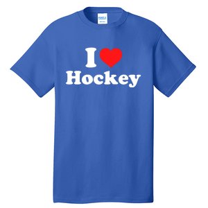 I Love Hockey Cute Gift Tall T-Shirt