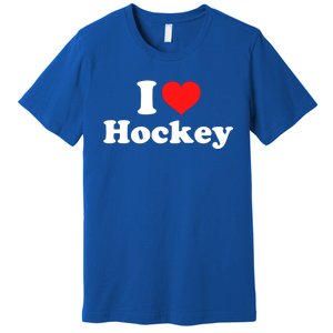 I Love Hockey Cute Gift Premium T-Shirt