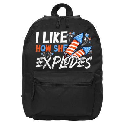 I Like How She Explodes, I Like How He Bangs, 4th of July 16 in Basic Backpack