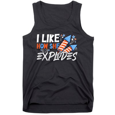 I Like How She Explodes, I Like How He Bangs, 4th of July Tank Top